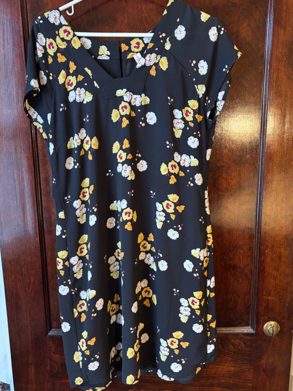 Love, Hanna - Hanna Andersson Women’s Medium Black Floral Dress Pockets Y2K